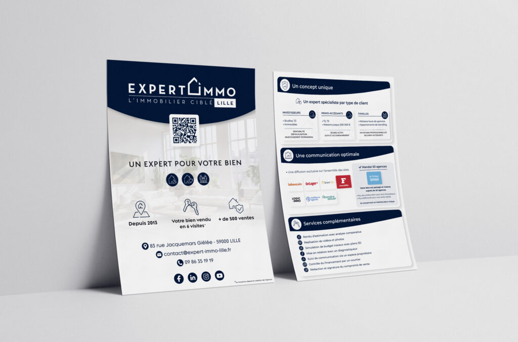 Plaquette agence immobilière